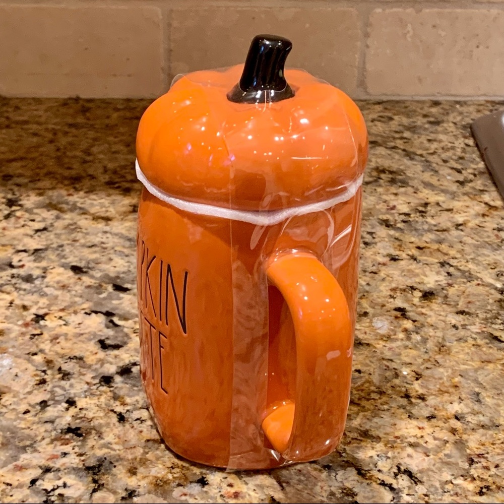 Rae Dunn PUMPKIN LATTE Topper Mug - Picture 4 of 7